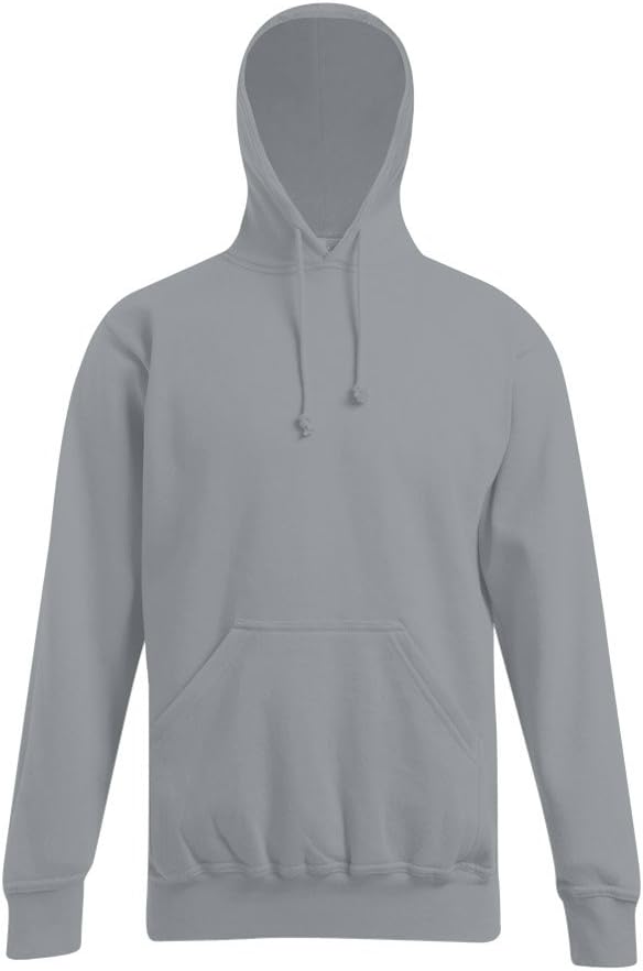 Basic Hoodie 80-20 Plus Size Herren, Sportgrau, XXXL