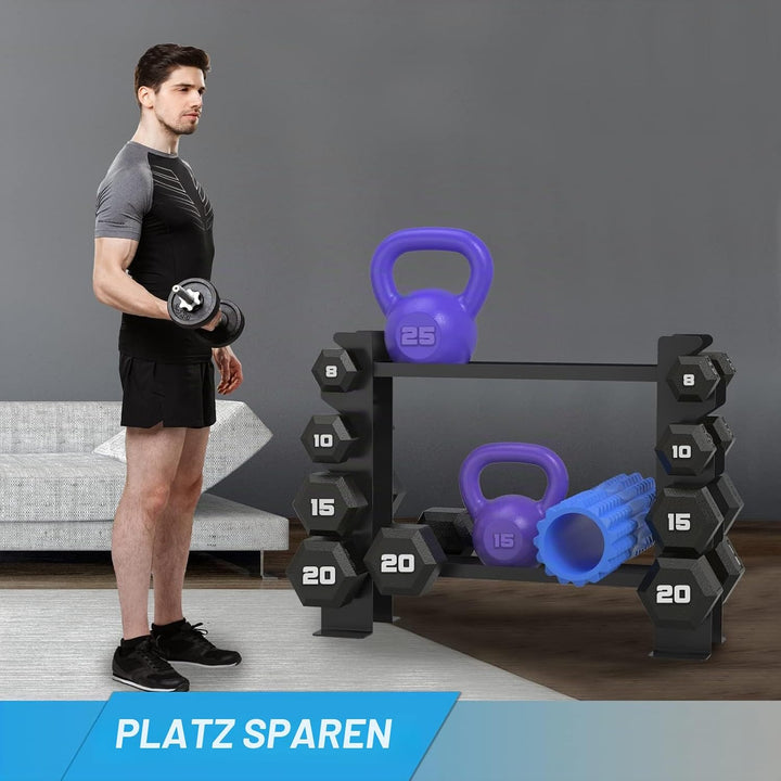 WINNOW Hantelständer Heim Gym Hantelständer Hantelablage Mehrschichtiger