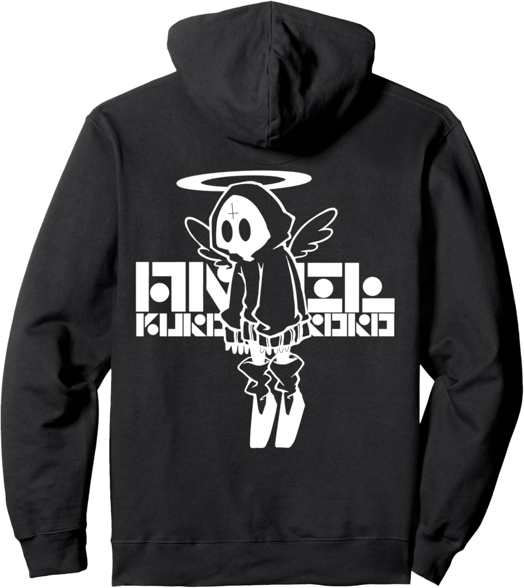 nog-T-0012-Engelsschwarz Pullover Hoodie
