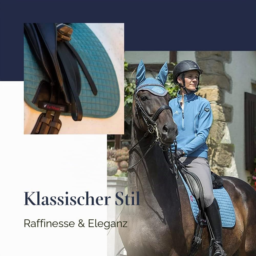 LeMieux X-Grip Silicone Dressage Square Dressurschabracke L Schwarz, L Schwarz