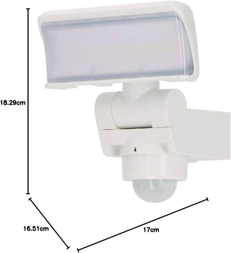 Brennenstuhl LED Strahler mit Bewegungsmelder WS 2050 WP/LED Aussenstrahler 20W (1680lm, IP44, 3000K