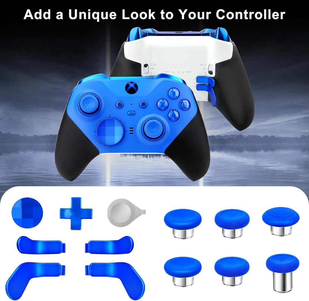 inRobert Replacement Thumbsticks for Xbox One Elite Series 2 Controller, Metal Magnetic joysticks Ac