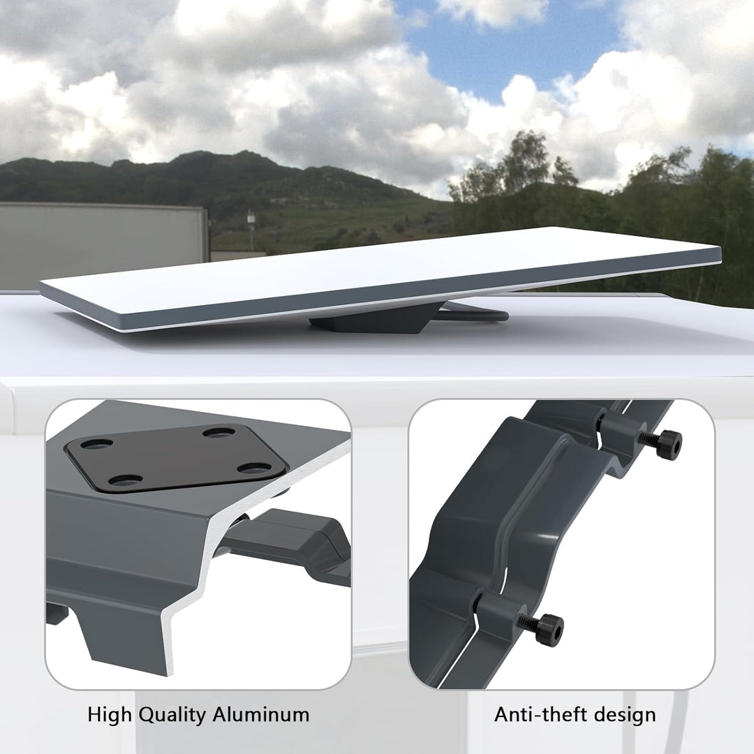 HOLACA Rohradapter Halterung Kompatibel mit Starlink Standard 4X/4/Gen 3, Universelle Wand-/Dach-/Au