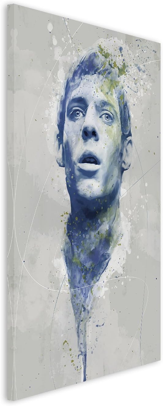 Frankenstein Penny Dreadful Aqua 90x60cm - Splash Art Paul Sinus Wandbild auf Leinwand - Malerei, Ku