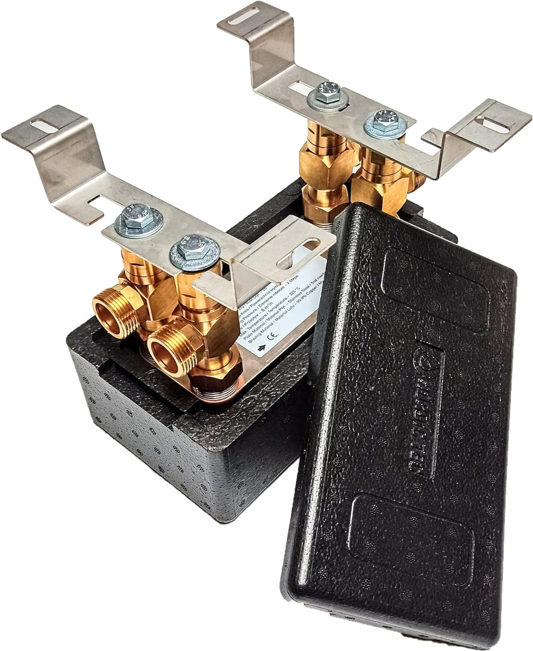 Edelstahl Plattenwärmetauscher Nordic Tec Ba-16-26 Wärmetauscher 26 Platten 105kW 1” mit Isolierung