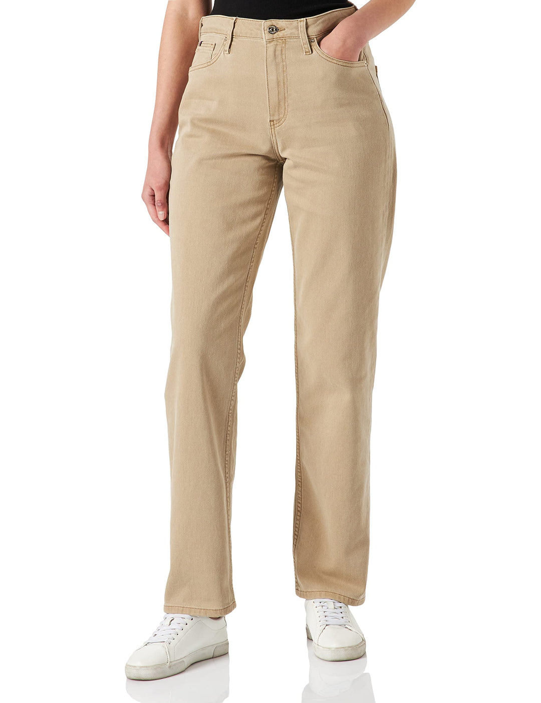 Damen Jeans New Classic Straight Hw Cw 28W / 30L Beige, 28W / 30L Beige