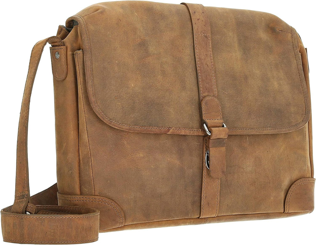 Harolds Antik Kuriertasche 37 cm Natur