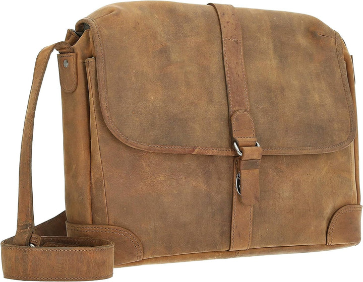 Harolds Antik Kuriertasche 37 cm Natur