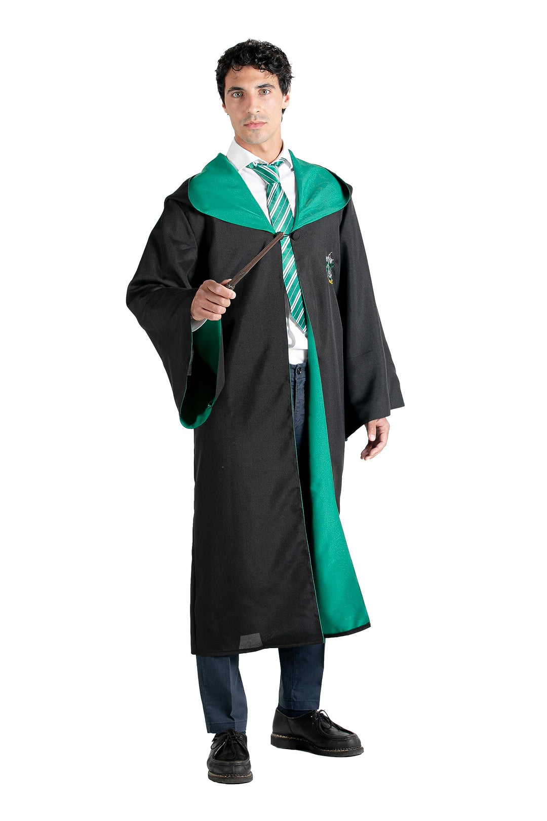Ciao- Cloak Cape Tunic Deluxe official Harry Potter Wizarding World (One size adult) with embroidere