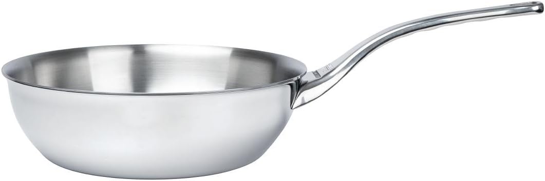 DeBuyer De Buyer Affinity Schmorpfanne, gewölbt, grau, Diamètre 24 cm, 3736.24 20.3 x 23.9 x 7.9 cm,