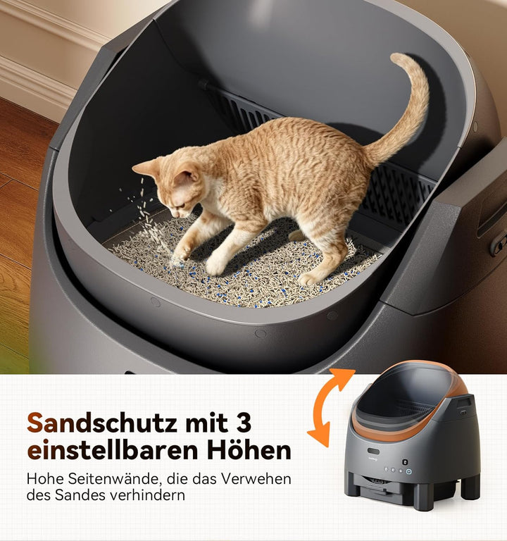 FEELNEEDY Katzenklo Selbstreinigend, Elektrisches Katzenklo mit Geruchsneutralisierungssystem für Ka