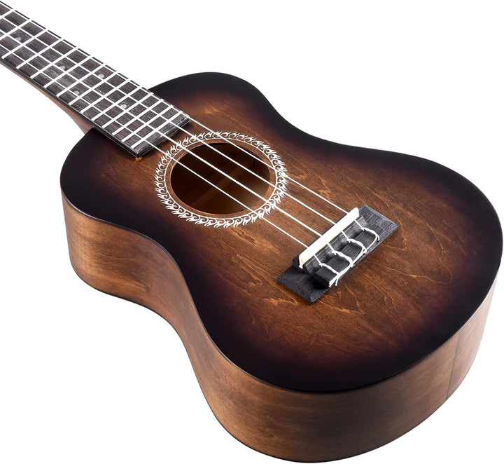 Winzz Ukulele Konzert 23 Zoll Braun, Ukulele Anfänger Set für Erwachsene Kinder, Einzigartiges Farbd