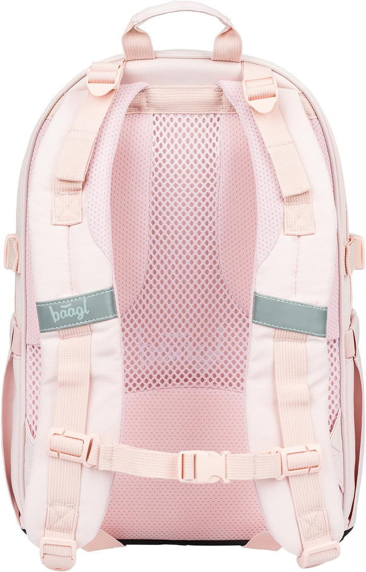 Baagl Schulrucksack Set Jungen Mädchen 3 Teilig, Schultasche für Grundschule Volksschule, Grundschul