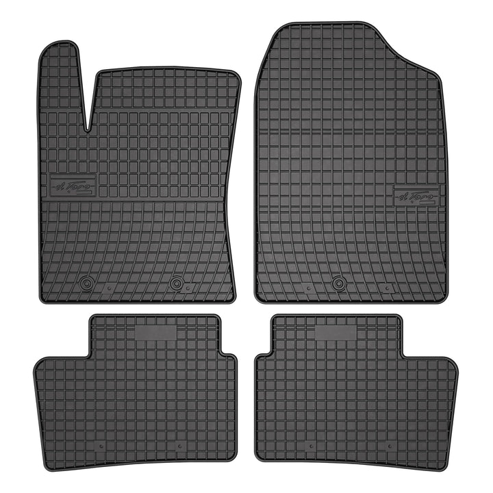 FROGUM EL Toro Gummimatten Ganzjähriges-Set von Autofussmatte Auto Fussmatten für Hyundai i10 II 201
