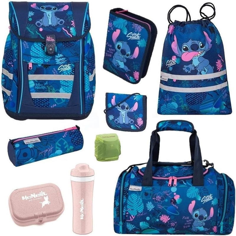 McNeill Mädchen Schulranzen 1. Klasse · Disney Lilo & Stitch · ergonomischer Tornister · Schultasche