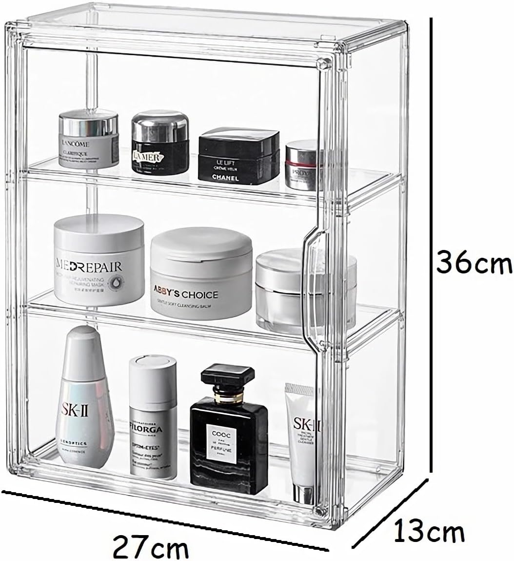 Siyecioa Schaukasten Vitrine, Acryl Vitrine, Glasvitrine, Vitrine Klein mit Tür Für Action Figuren S