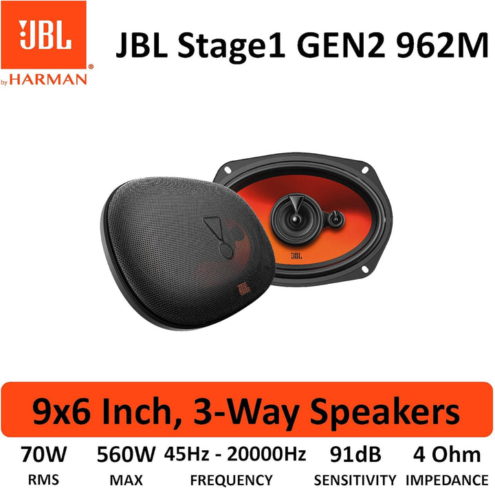 JBL Stage2 GEN2 965M 3-Wege Lautsprecher Auto Oval 152x229mm (6x9 Zoll): von Harman Kardon Car HiFi