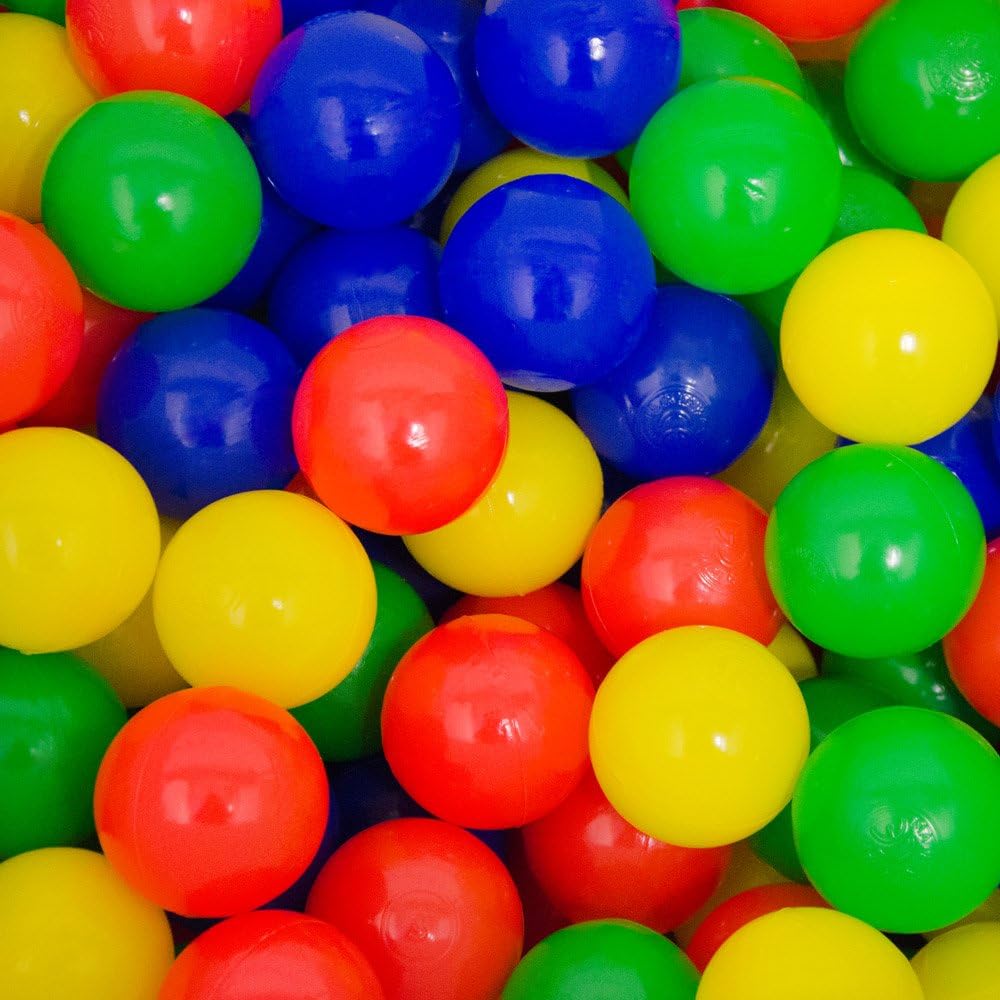 LittleTom Bällebad Kinderzelt für Drinnen & Draussen - 200 Bälle - 90x90x90 Zelt mit Bällen für Kind