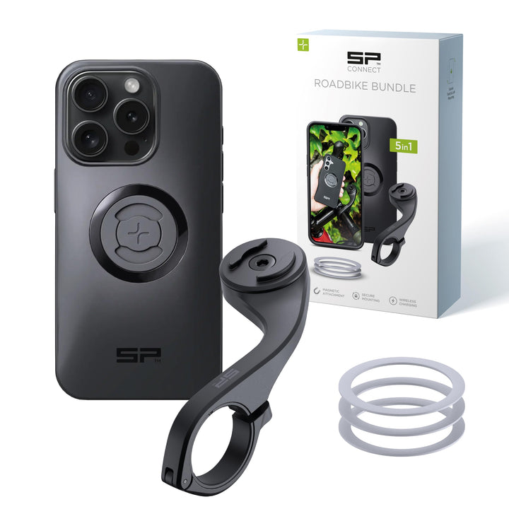 SP CONNECT Road Bike Bundle kompatibel mit iPhone 15 Pro |SPC+| Handyhalter für Road Bike| Fahrrad H