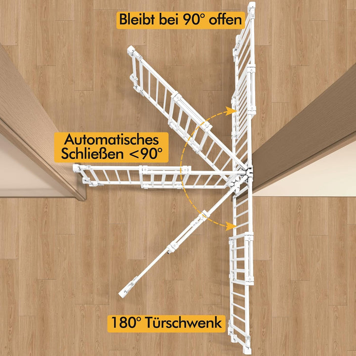 derimkcoa extra breites Treppenschutzgitter von derimkcoa, 74 cm hoch, Sicherheitsgitter für Kinder