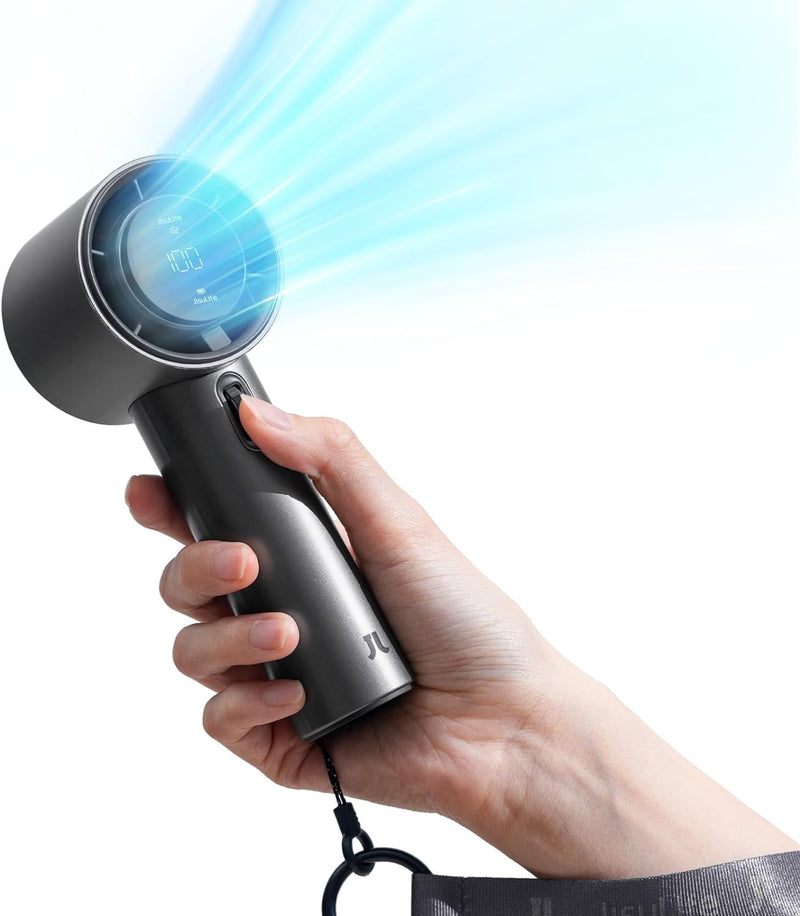 JISULIFE Tragbarer Handventilator,Einstellbare Geschwindigkeit(1-100),Turbo-Mini-Ventilator,Wiederau