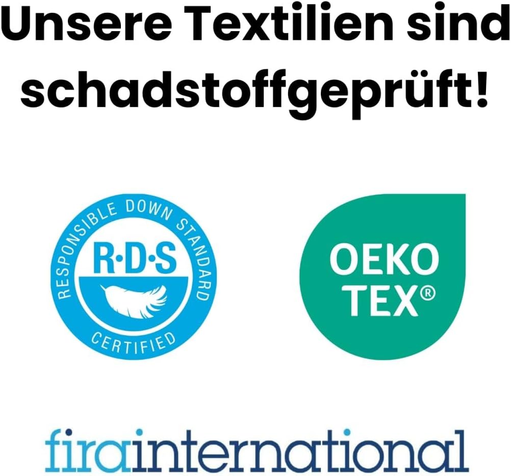 Mayaadi-Home MA100 Kopfkissen 50x80 cm Hochwertiges Daunenkissen Federn 100% Gänsefedern Natur Kisse