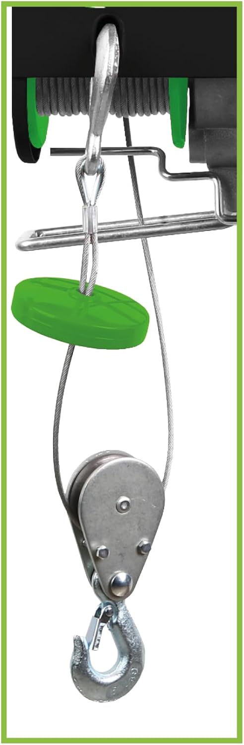 RIBIMEX PE100/200PT Elektro-Hebezeug 100/200 kg, 480 W, Seil 12 m