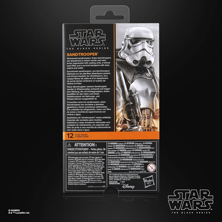Star Wars The Black Series Sandtrooper, Neue Hoffnung Premium Action-Figur zum Sammeln (15 cm)