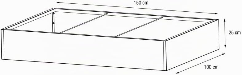 herstera Garden Metall Pflanzkübel Cube | Anthrazit | 150x100x25 cm Mehrfarbig 100 x 150 x 25 cm, Me