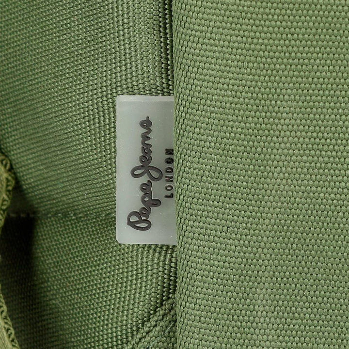 Pepe Jeans Cross Rucksack Grün 32x44x15 cms Polyester für 15,6"-Laptop 21.12L, Rucksack Grün