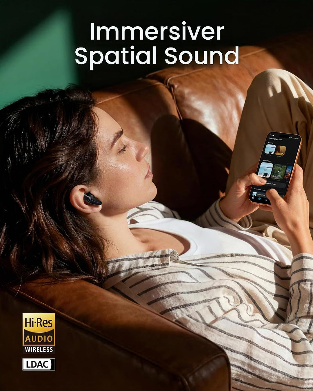 soundcore Liberty Buds by Anker, Semi-In-Ear-Design, Abnehmbare Ohrflügel, Adaptives Noise Cancellin