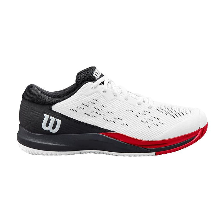 Wilson Herren Rush Pro Ace Tennisschuh 42 EU White Black Poppy Red, 42 EU White Black Poppy Red