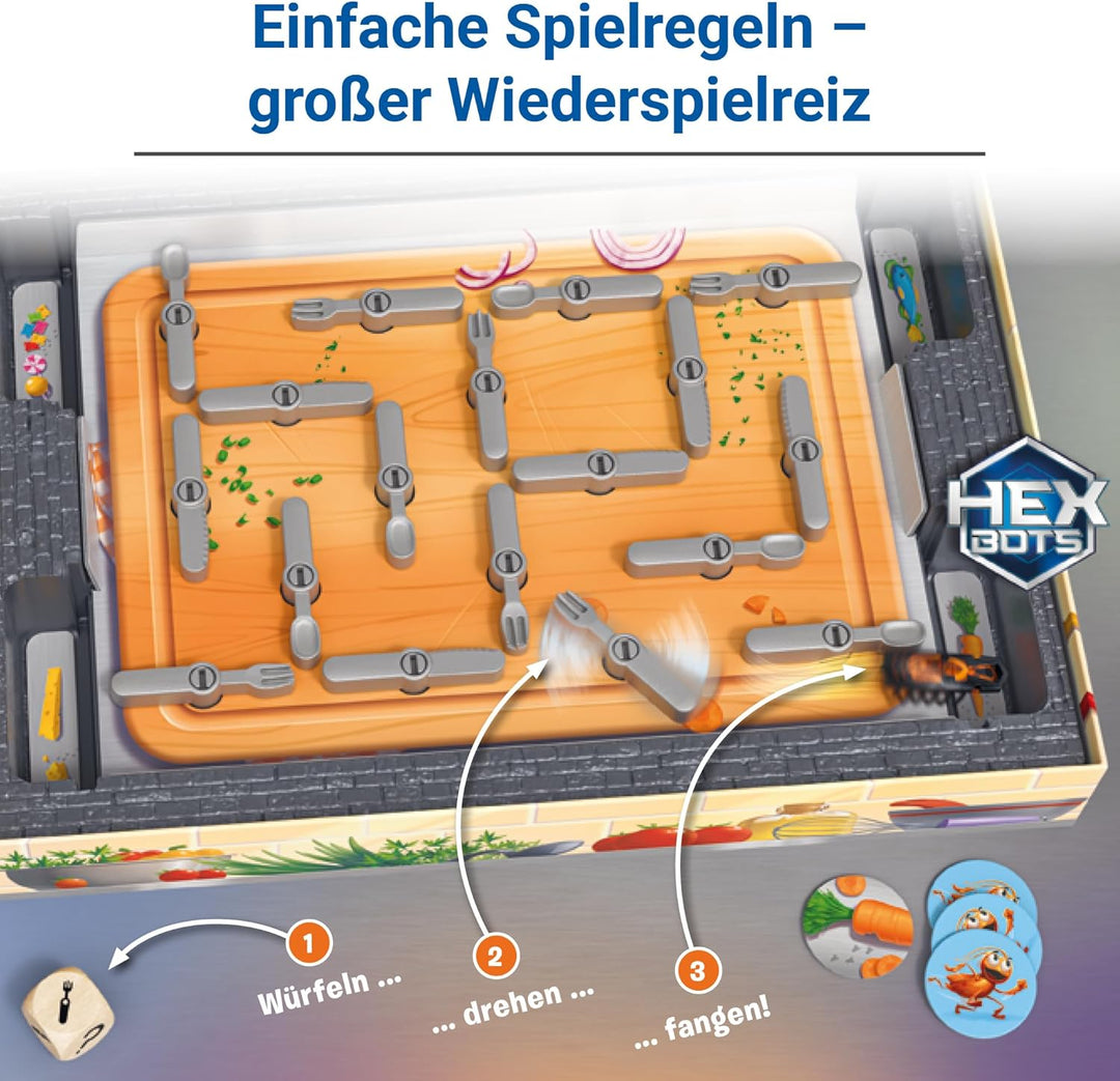 Ravensburger 20800 - Kakerlakak - Aktionsspiel mit elektronischer Kakerlake, Kinderspiele ab 5 Jahre