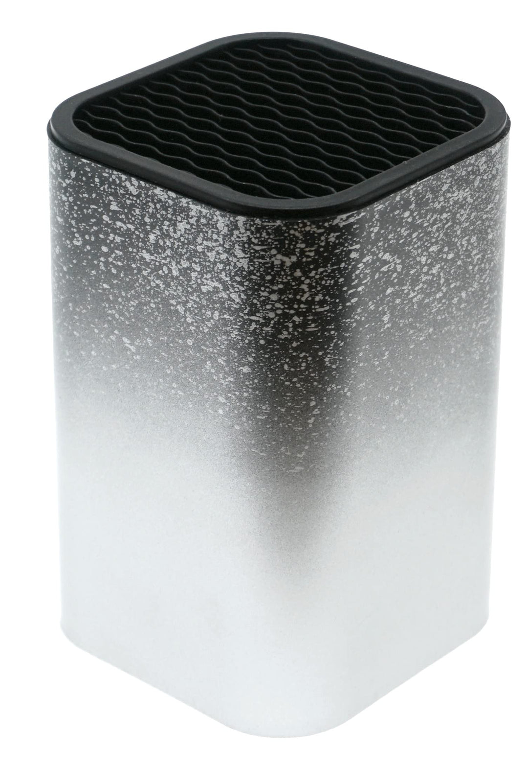 Lashuma Kochmesser Aufbewahrung 9x9 cm, Messerhalter mittel gross, Farbe: Silber, Block Höhe: 14 cm,