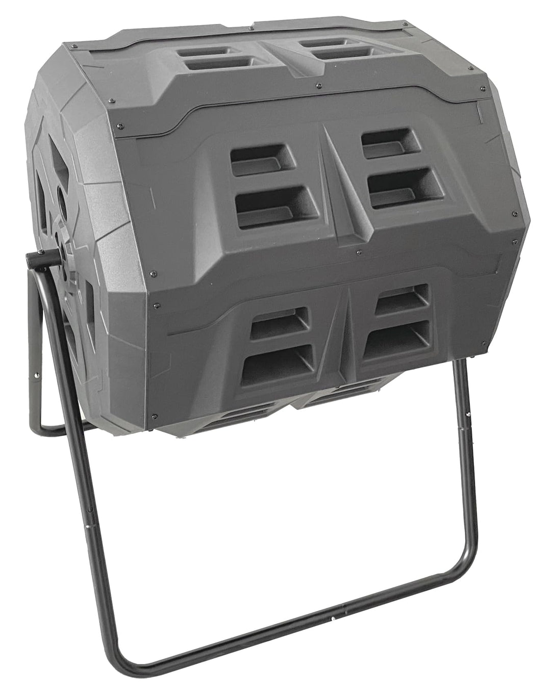 GARDINGER Trommelkomposter TK-160 wetterfester Kunststoff Stahlgestell 360° drehbar 160 l Fassungsve