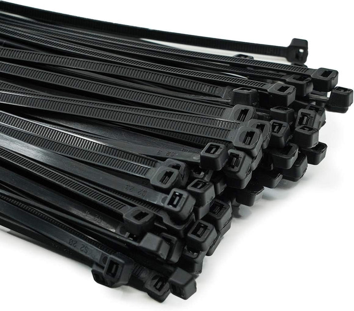 ERKO 100 Stück professionelle Kabelbinder 200 x 4,8 mm UV-beständiger Halter für den Kabelweg Halter