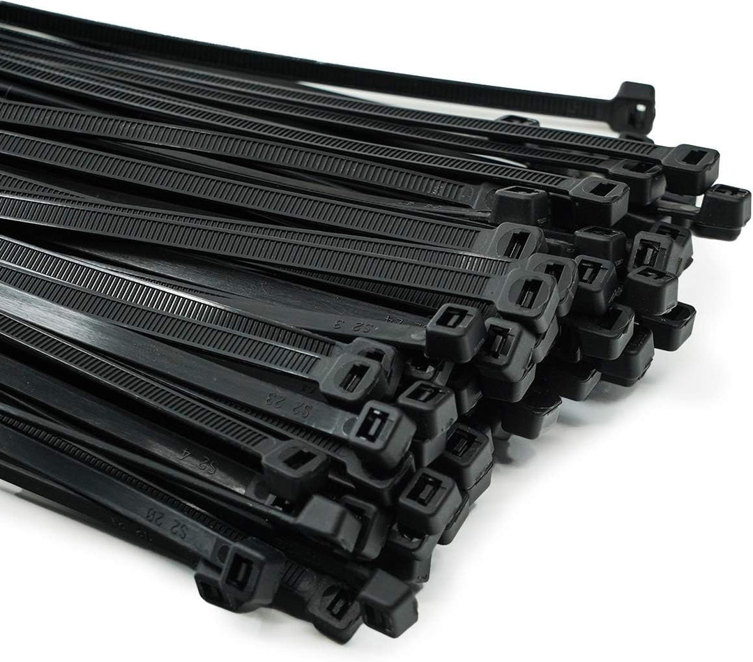 ERKO 100 Stück professionelle Kabelbinder 250 x 7,6 mm UV-beständiger Halter für den Kabelweg Halter