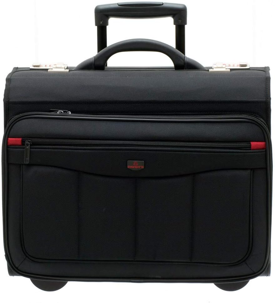 Pilotenkoffer Trolley Aktenkoffer mit Rollen und Laptopfach 15" Zoll Business Laptop Trolley Handgep