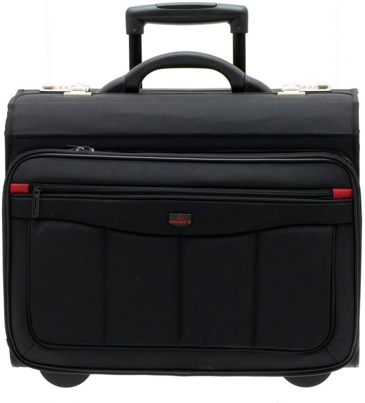 Pilotenkoffer Trolley Aktenkoffer mit Rollen und Laptopfach 15" Zoll Business Laptop Trolley Handgep