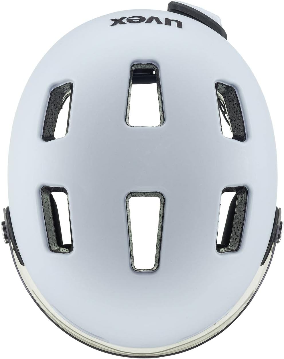 Uvex Rush Visor City Fahrrad Helm matt Light blau 2024 55-58 cm, 55-58 cm