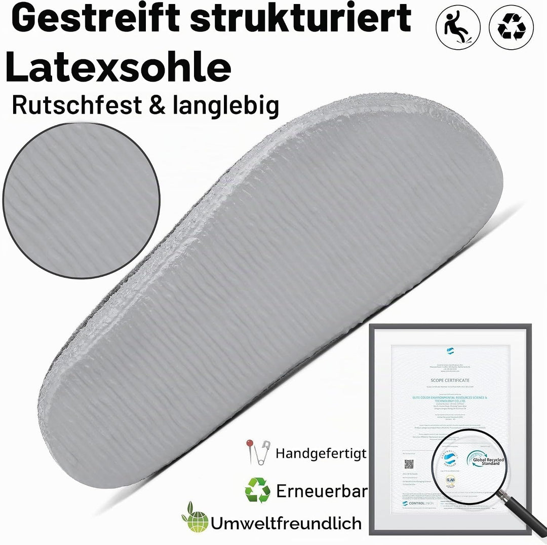 Mishansha Filz Hausschuhe Winter Bequem Filzpantoffeln für Damen Herren Gr.36-48 38 EU Schwarz, 38 E