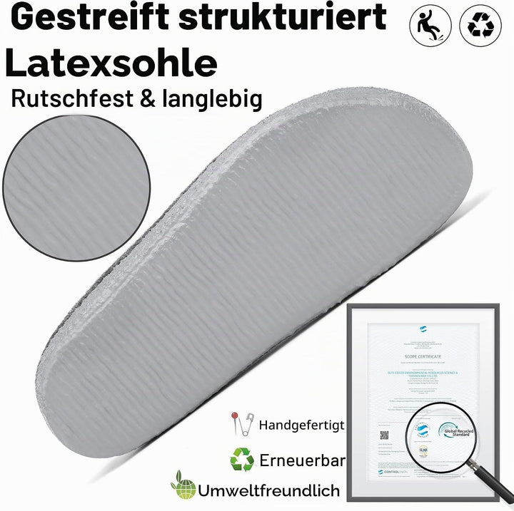Mishansha Filz Hausschuhe Winter Bequem Filzpantoffeln für Damen Herren Gr.36-48 38 EU Schwarz, 38 E