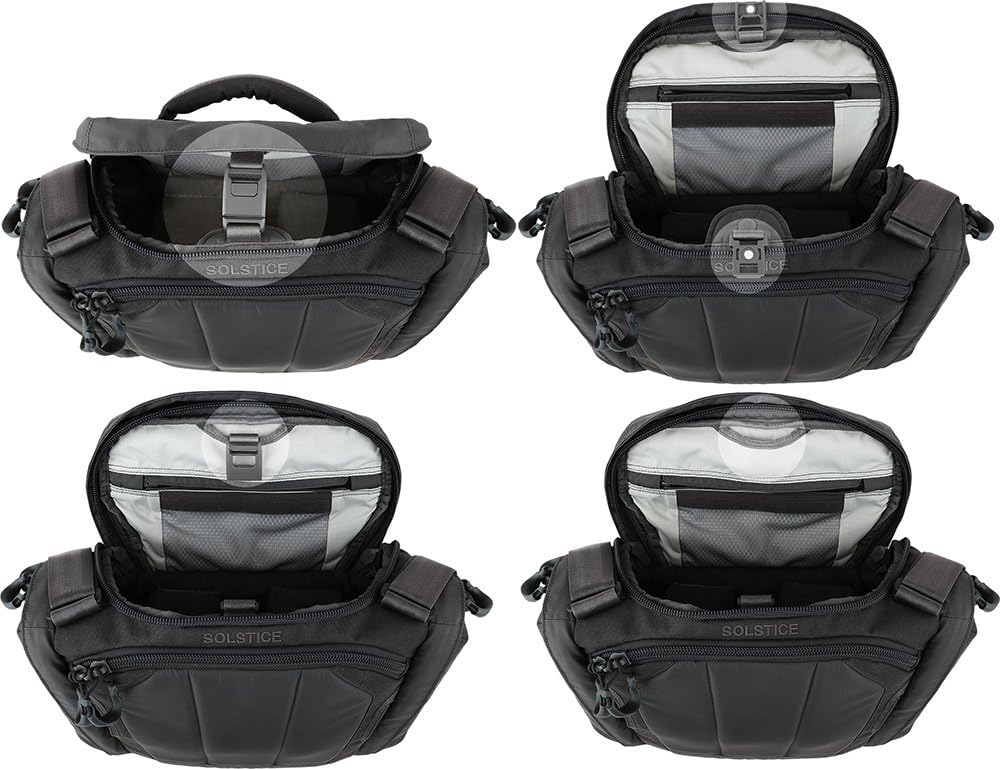 Maxpedition Unisex Solstice Camera Shoulder Bag 13.5 L Schultertasche Einheitsgrösse Schwarz, Einhei