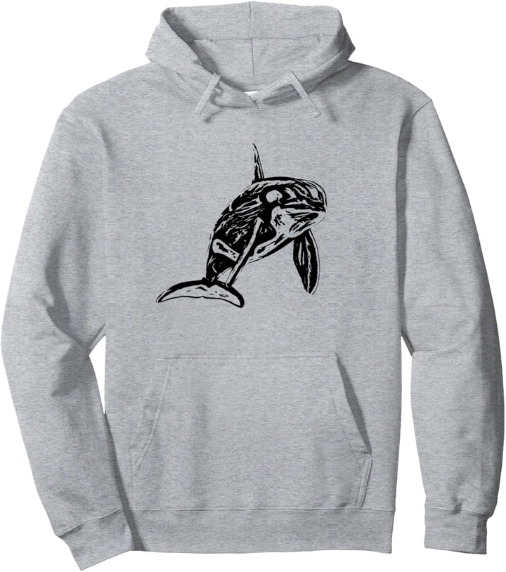 Orca Wal Pullover Hoodie