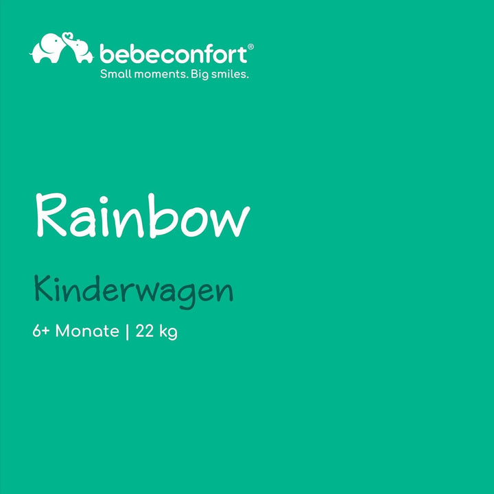 Bebeconfort Rainbow, Kinderwagen, Kompakt und Wendig, 6 Monaten bis 4 Jahre, bis zu 22 kg, Mineral G