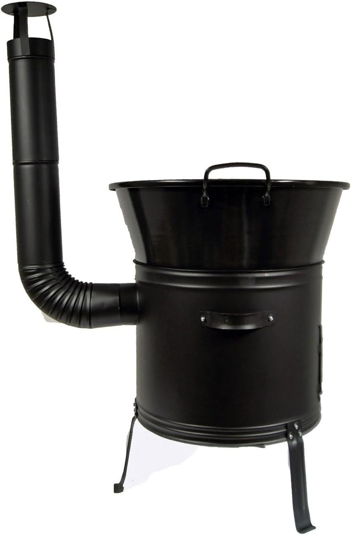 Set Ungarischer Ofen 45 mit Gulaschkessel 40 L Emaille mit Bügel Gulaschkanone mit Suppentopf