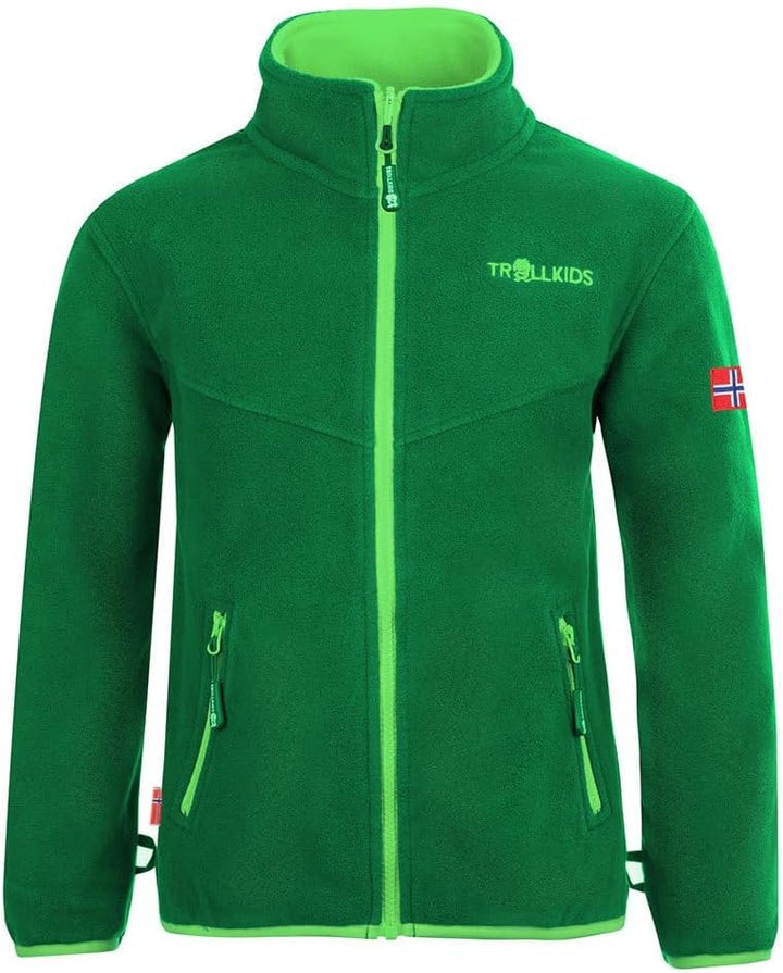 Trollkids Kinder Bryggen wasserdichte winddichte 3in1 Jacke 92 Dunkelgrün / Hellgrün, 92 Dunkelgrün