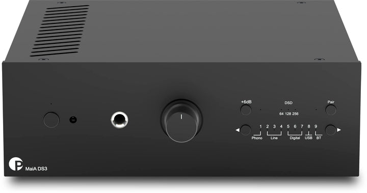 Pro-Ject MaiA DS3, leistungsstarker Stereo-Vollverstärker mit Bluetooth 5.0 aptX HD, Kopfhörerausgan