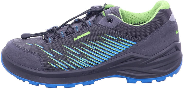 LOWA Halbschuh ZIRROX GTX LO JUNIOR 24 EU Anthrazit Türkis, 24 EU Anthrazit Türkis