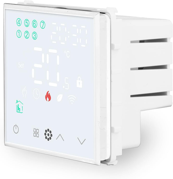 Luxus-Time Raumthermostat WiFi Heizungsthermostat Rahmen EXT. Sensor Thermostat Fussbodenheizung pro